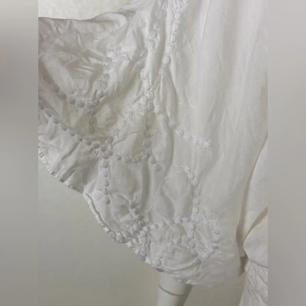 Vix Embroidered Cover-up with Drawstring Waist Size M. E14 - Picture 9 of 15